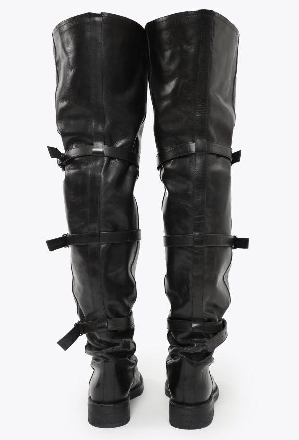 Ann Demeulemeester F/W 2018 Buckled Leather Boots - 5