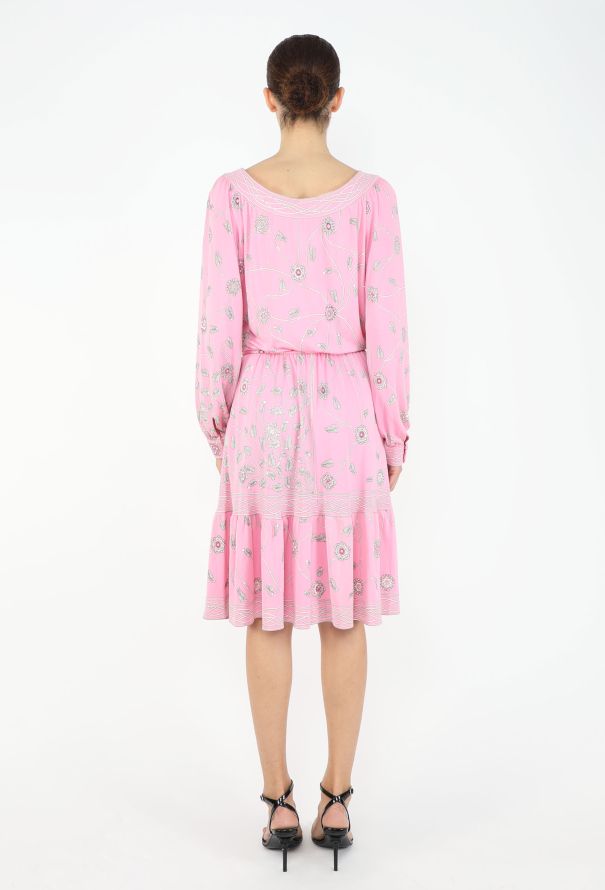 Emilio Pucci '70s Floral Printed Silk Dress - 5