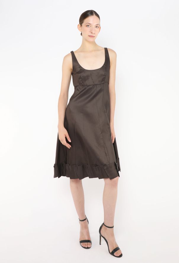 Prada Early 2000s Flared Silk Dress - 3