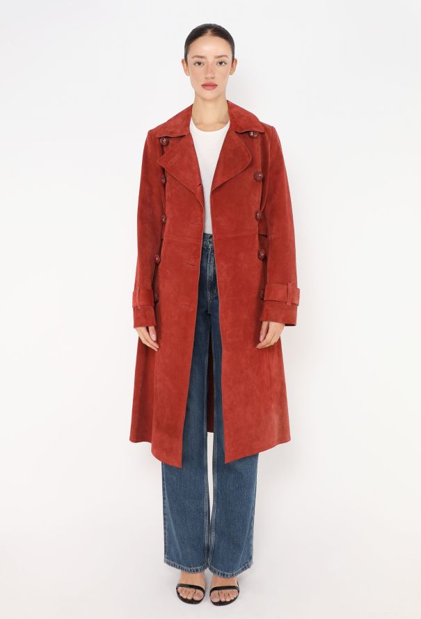 Gucci Pre-Fall 2015 Flared Suede Trench - 1