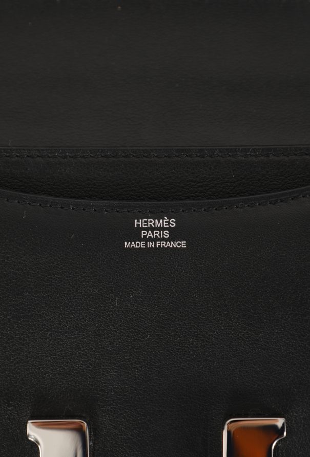 Hermès Black Mini Swift Constance 18 Bag - 15