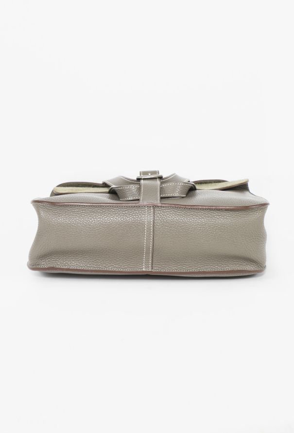 Hermès Gris Étain Taurillon Clémence Halzan 31 - 9