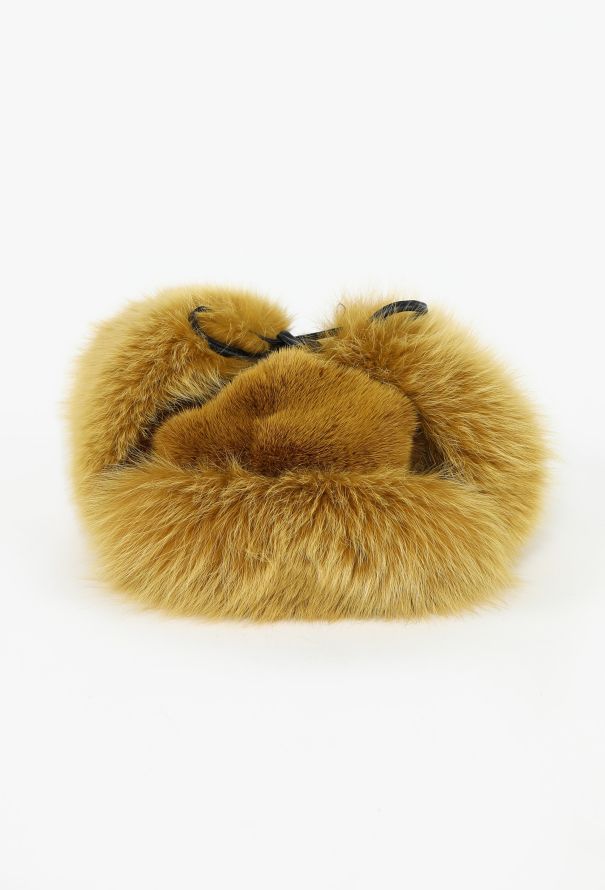 Fox Fur Aviator Hat - 1