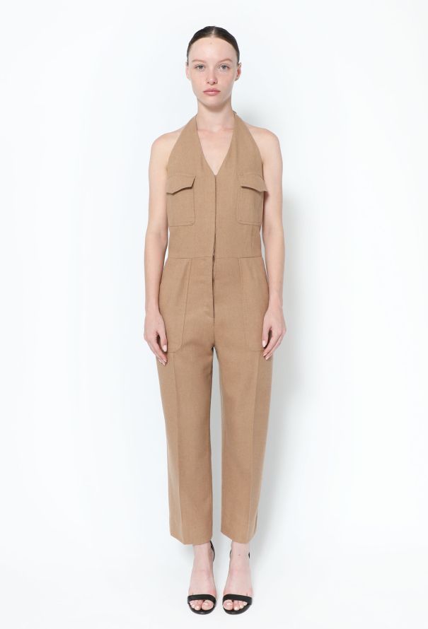 Maison Margiela Camel Replica Halter Jumpsuit - 1