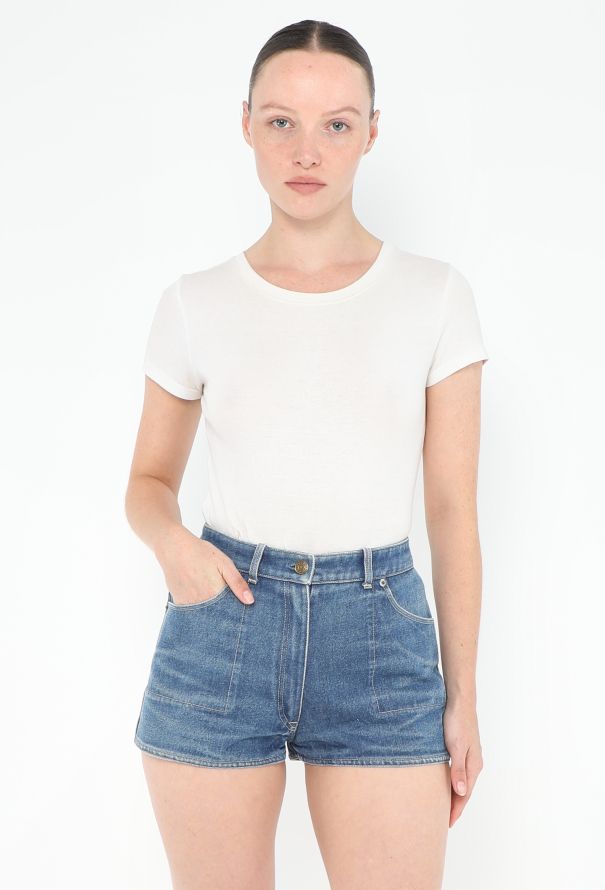 Alaïa Rare S/S 1991 Denim Shorts - 1