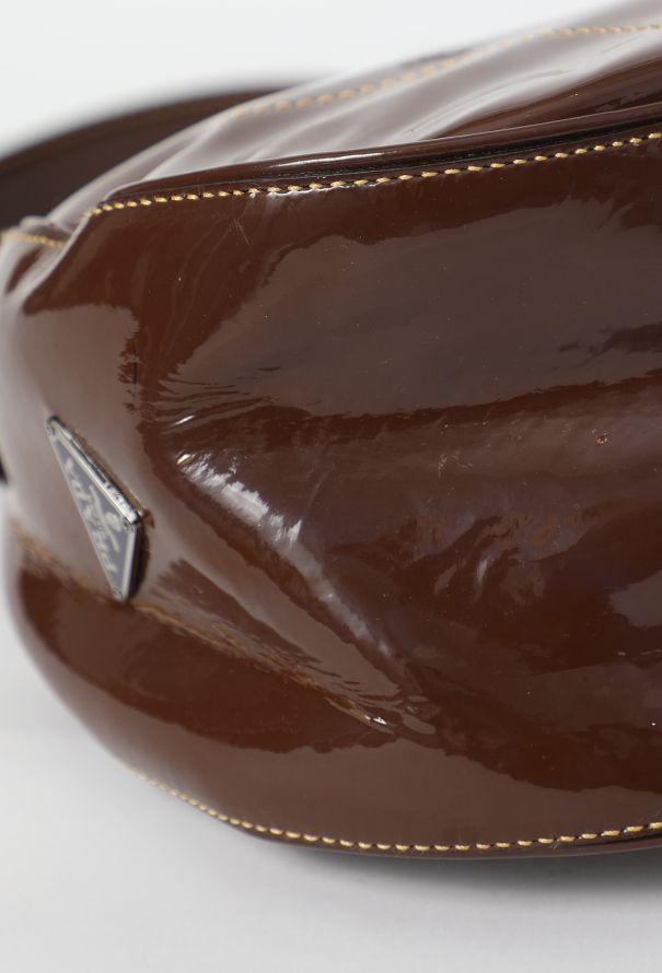 Prada Vintage Patent Shoulder Bag - 10