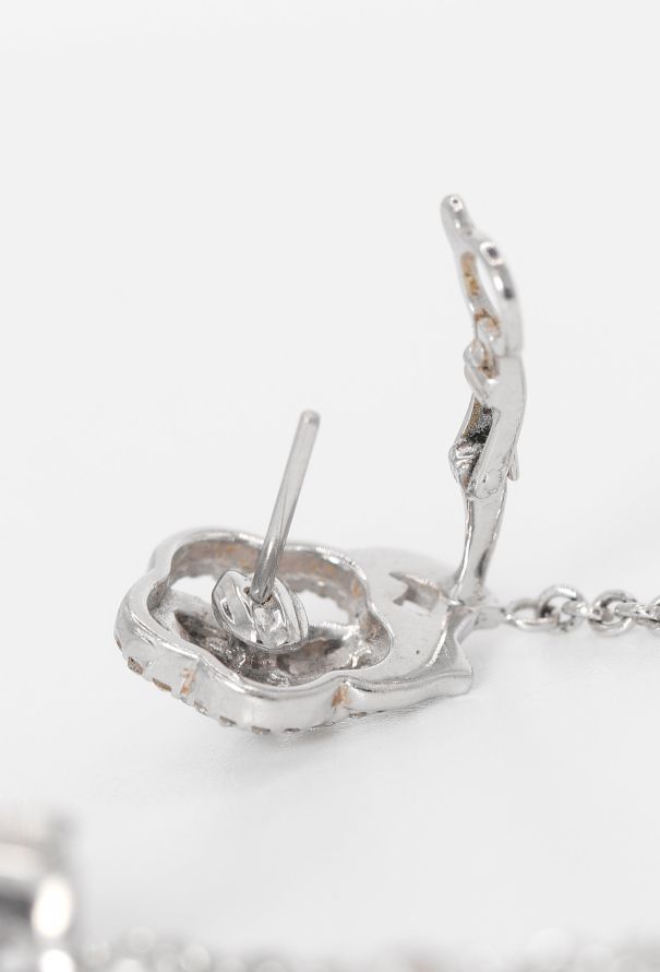 Chanel Sublime 18k White Gold & Diamond Camellia Earrings - 6 Chanel Sublime 18k White Gold & Diamond Camellia Earrings - 6