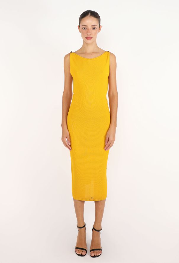 Dior Buckled Slit Knit Dress, S/S 1999 - 1