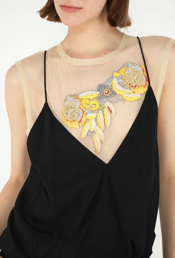 Dries Van Noten F/W 2013 Embroidered Mesh Gown - 5 Dries Van Noten F/W 2013 Embroidered Mesh Gown - 5