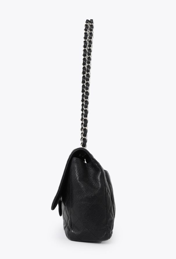 Chanel Black Caviar Jumbo Timeless Bag - 6