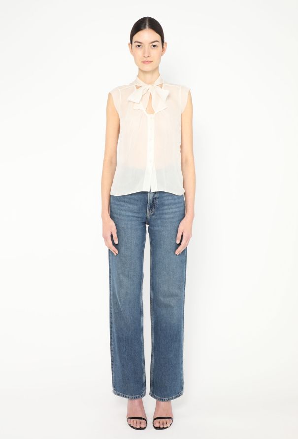 Chanel Chiffon Lavallière Blouse - 4 Chanel Chiffon Lavallière Blouse - 4