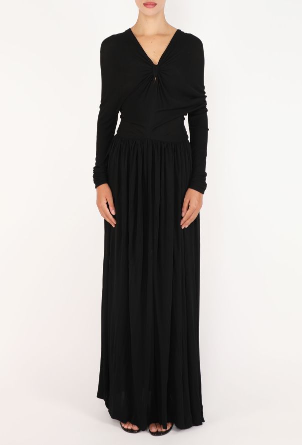 Nina Ricci Vintage Jersey Batwing Gown - 2
