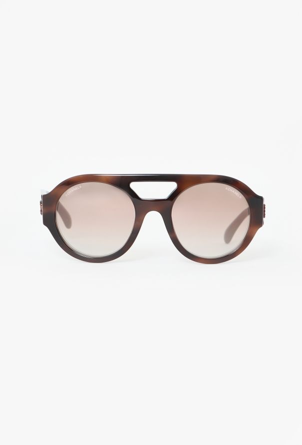 Chanel 2022 Embellished Polarized Sunglasses - 1