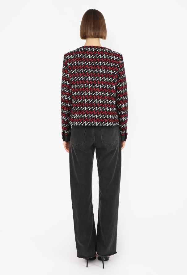 Chanel Tweed Chevron Jacket, 2015 - 6