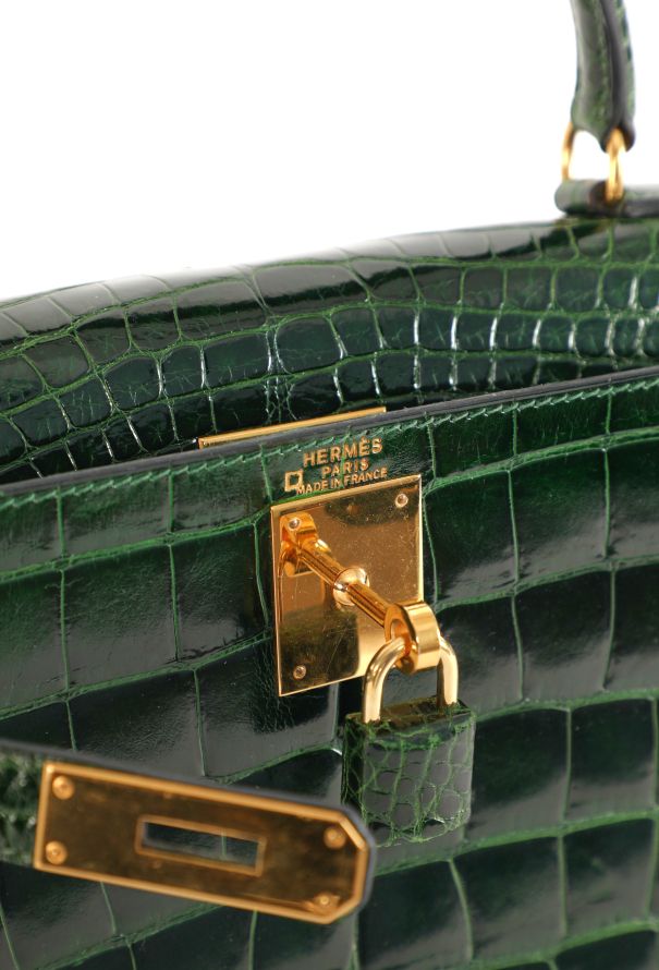 Hermès Vert Émeraude Alligator Kelly Sellier 28, 1992 - 15