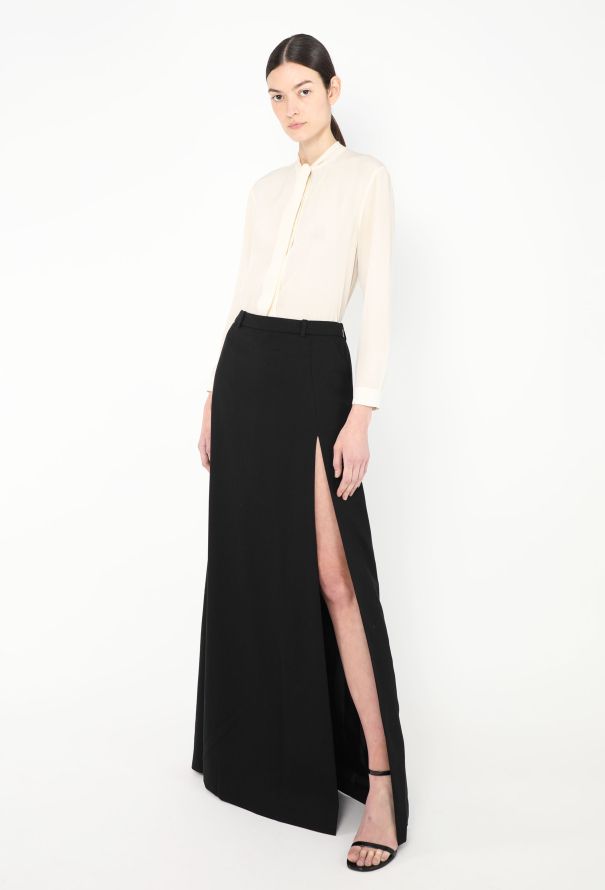 Saint Laurent 2022 Maxi Slit Skirt - 1