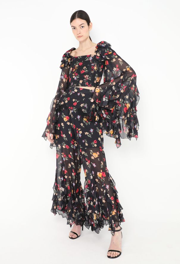Rodarte S/S 2018 Ruffled Palazzo Ensemble - 1