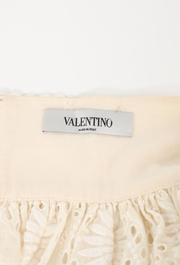 Valentino 2020 Embroidered Eyelet Skirt - 6