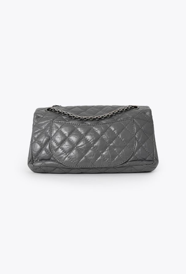Chanel Grey 2.55 Medium Flap Bag - 4 Chanel Grey 2.55 Medium Flap Bag - 4