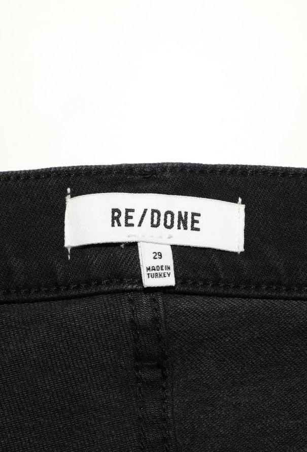 Re/Done '70s Stove Pipe' Jeans Black - 5