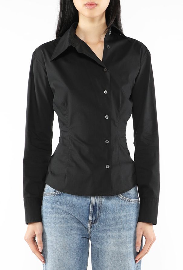 Gucci Tom Ford Asymmetrical Button Down Shirt - 1