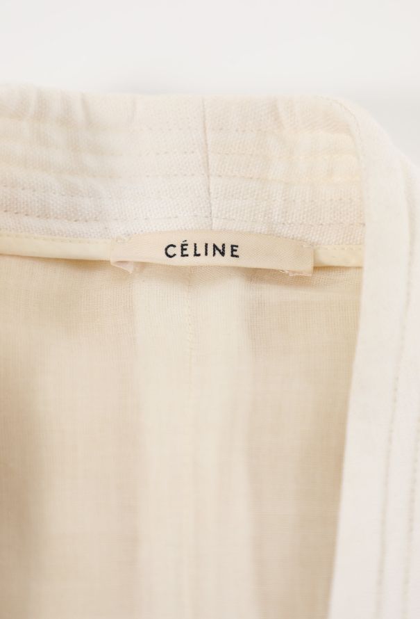 Céline S/S 2011 Linen Kimono Vest - 6