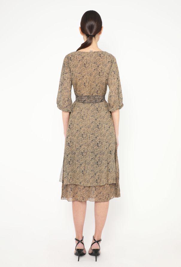 Floral Crêpe Belted Ensemble - 6