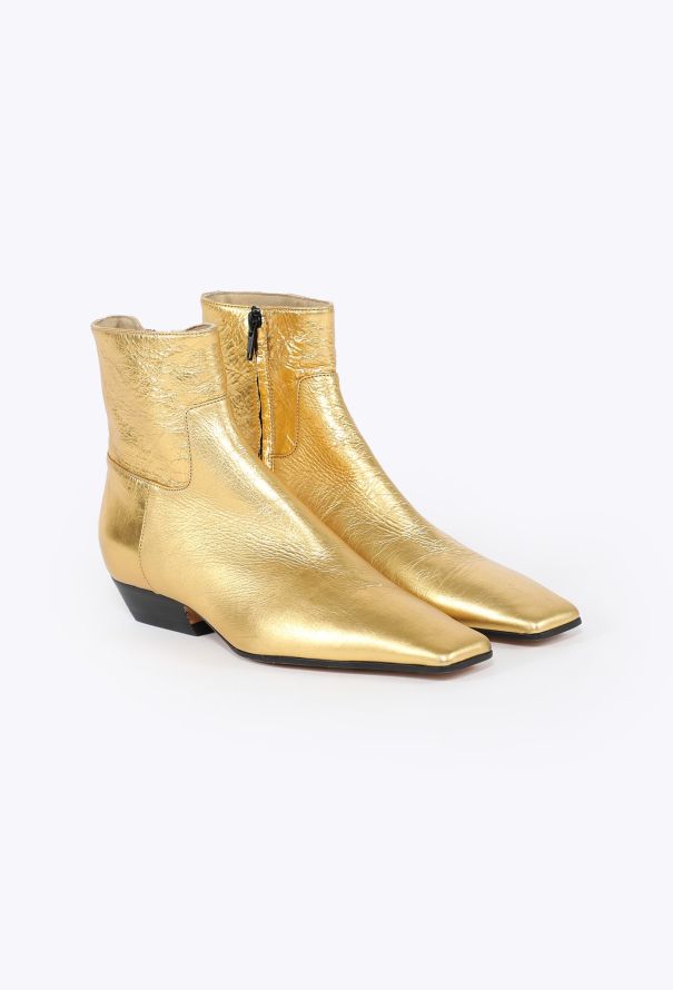 Khaite F/W 2023 Metallic Marfa Ankle Boots - 4