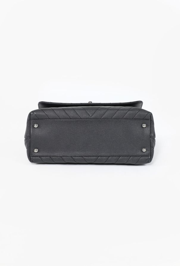 Chanel Coco Chevron Top Handle Bag - 7