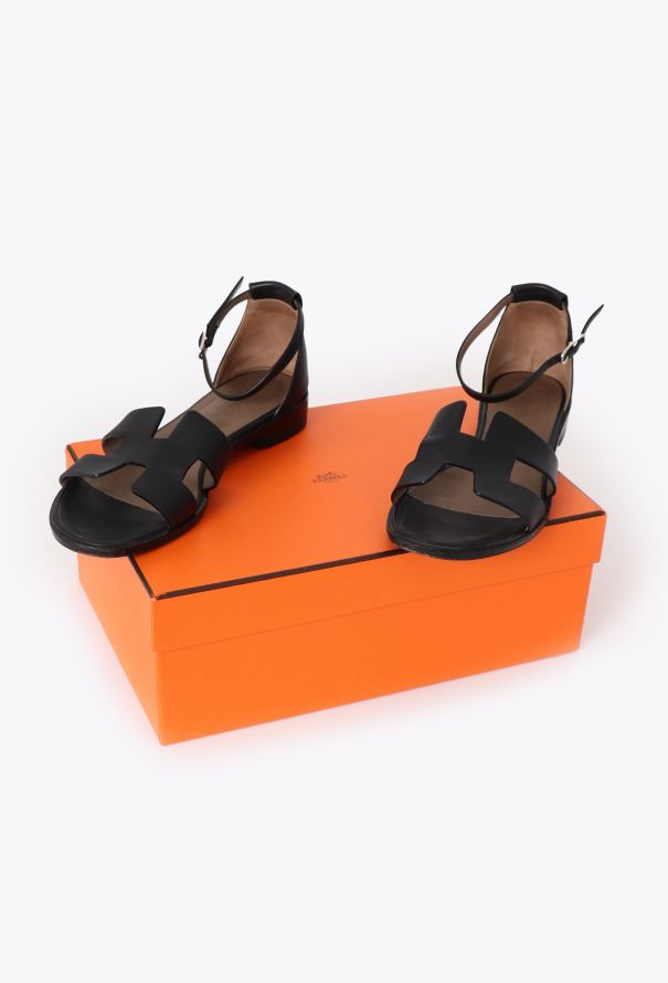 Hermès 2024 Calfskin 'Santorini' Sandals - 5