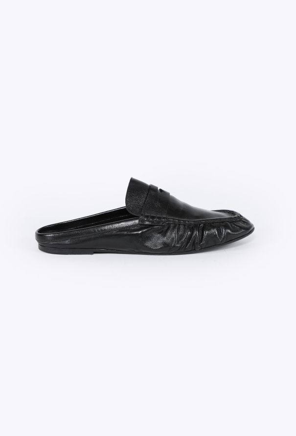 Saint Laurent 2024 Lambskin Leather Mules - 1
