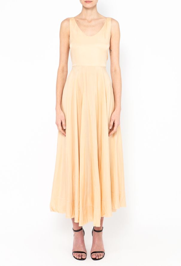 The Row Charmeuse Scoop-Neck Dress - 2 The Row Charmeuse Scoop-Neck Dress - 2