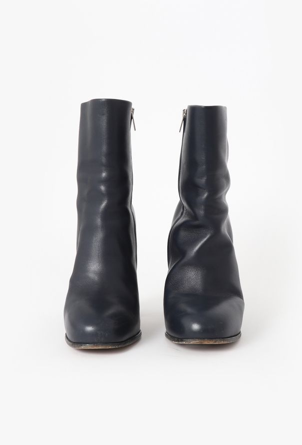 Céline F/W 2013 Navy Leather Boots - 4
