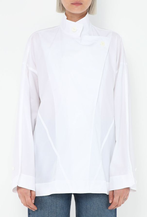 Céline 2016 Asymmetrical Poplin Shirt - 1
