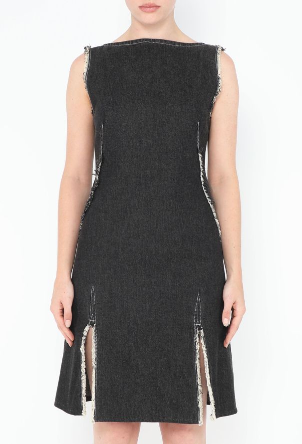 Alexander McQueen 1996 Frayed Denim Dress - 3 Alexander McQueen 1996 Frayed Denim Dress - 3
