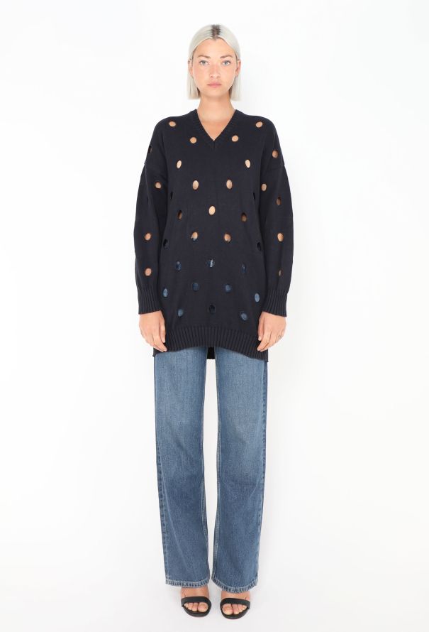 Gianni Versace Early '80s Cut-Out Sweater - 2