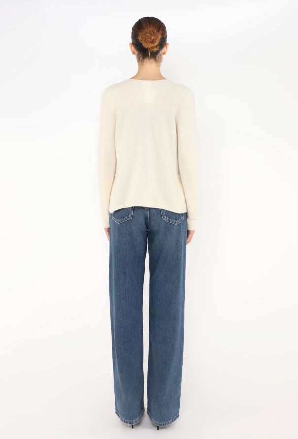 Chanel Cashmere Lamé Trim Cardigan - 4