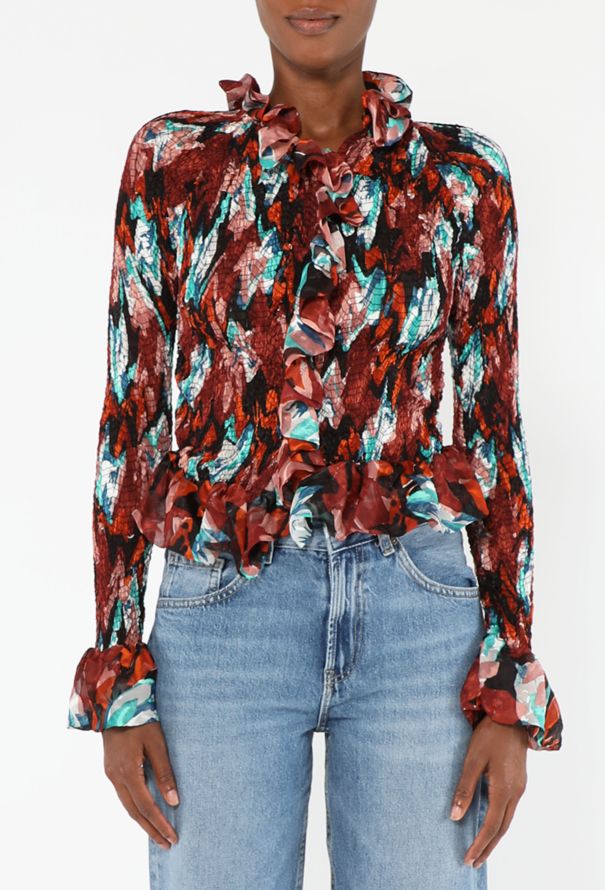 Balenciaga Resort 2010 Textured Silk Blouse - 1