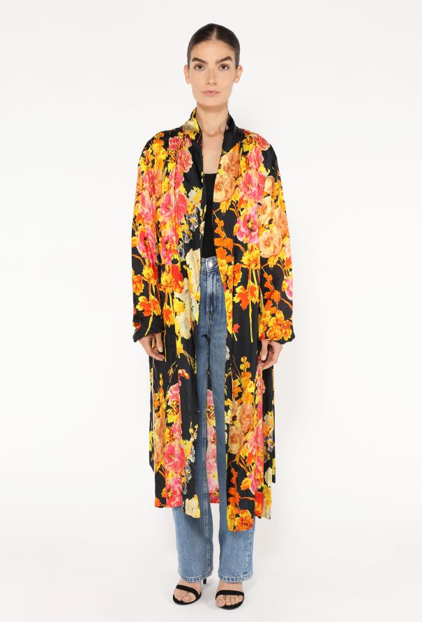 Dries Van Noten x Christian Lacroix S/S 2020 Peony Graphic Robe - 3