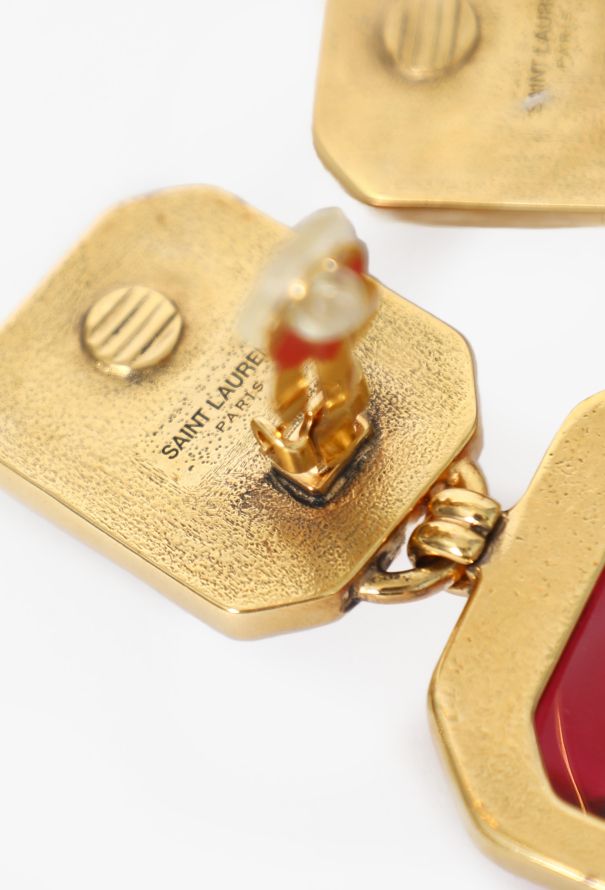 Saint Laurent S/S 2022 Gem Clip-On Earrings - 4
