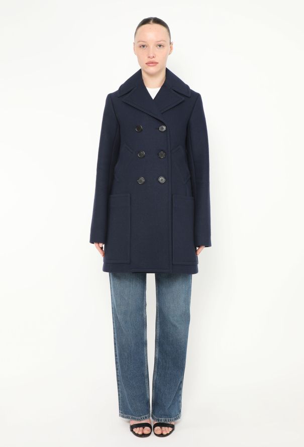 Céline Classic Double-Breasted Peacoat - 2