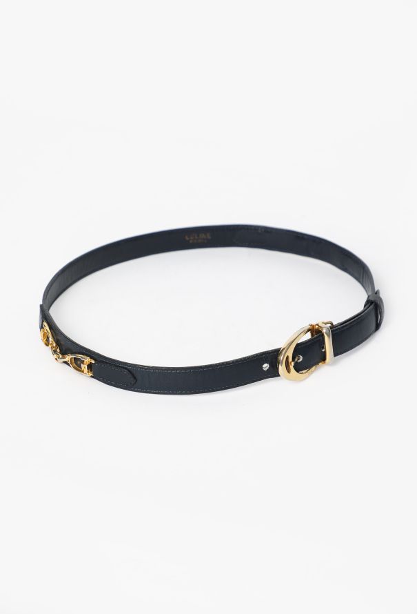 Céline '70s Horsebit Leather Belt - 2