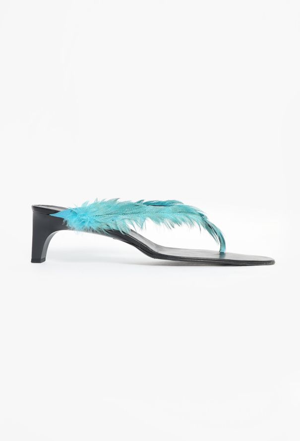 Gucci S/S 1999 Feather Sandals - 1