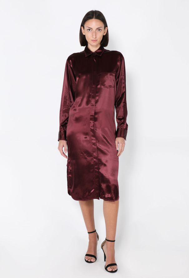 Bottega Veneta Satin Shirt Dress, 2019 - 2