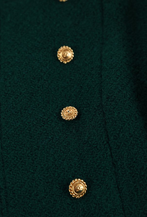 Chanel F/W 1988 Wool Tweed Double Breasted Blazer - 9
