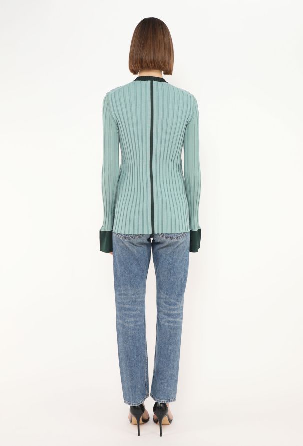 Céline 2015 Ribbed Colorblock Top - 3