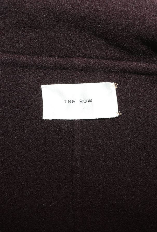 The Row 2022 Aubergine Cashmere Coat - 7