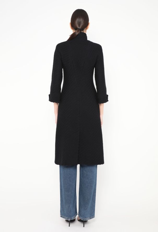 Chanel F/W 2009 Tweed High-Collar Coat - 6