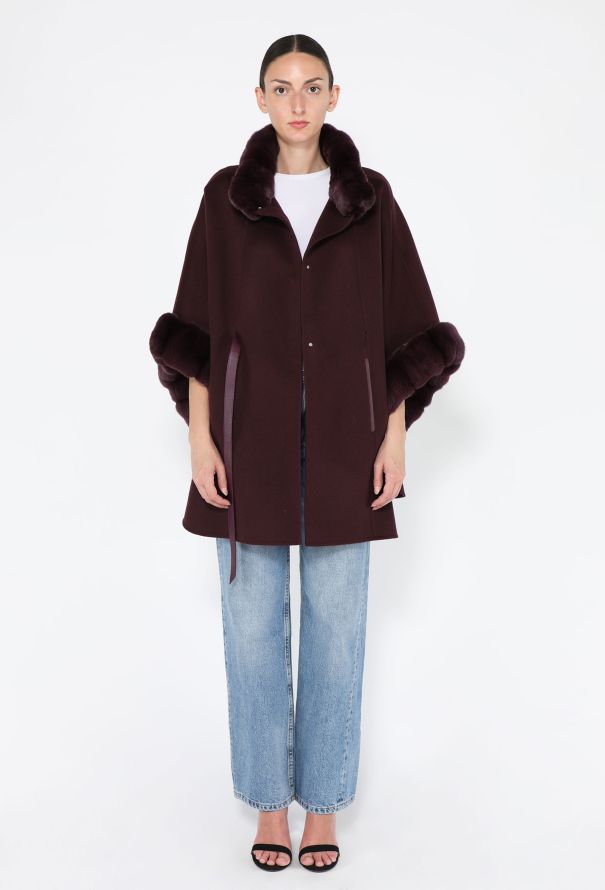 Loro Piana Cashmere & Fur Trim Salzburg Cape, 2024 - 4