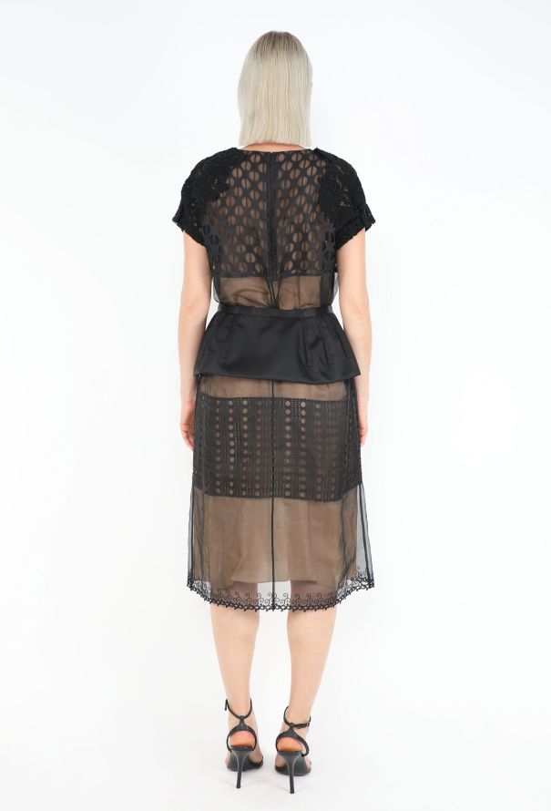 Prada Campaign F/W 2008 Belted Guipure Dress - 7